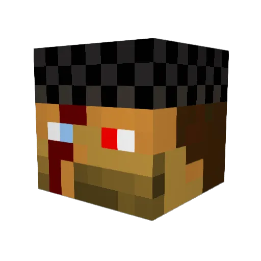 d13go95 Minecraft avatar head, 3D render