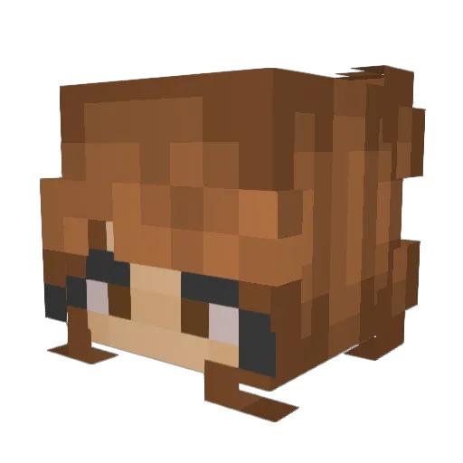 d14m0ndgirl Minecraft avatar head, 3D render