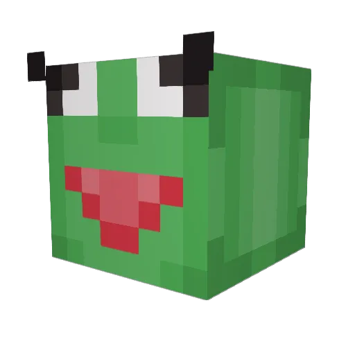 d1ffer3nt Minecraft avatar head, 3D render