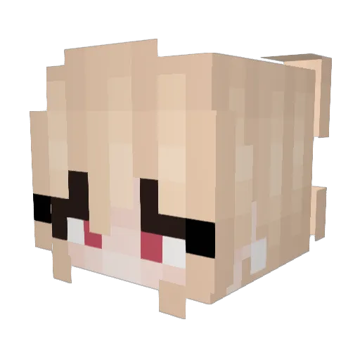 d1lockk Minecraft avatar head, 3D render
