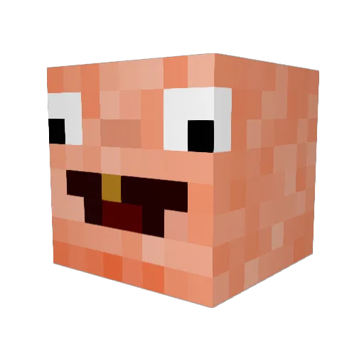 d1m0a1n Minecraft avatar head, 3D render