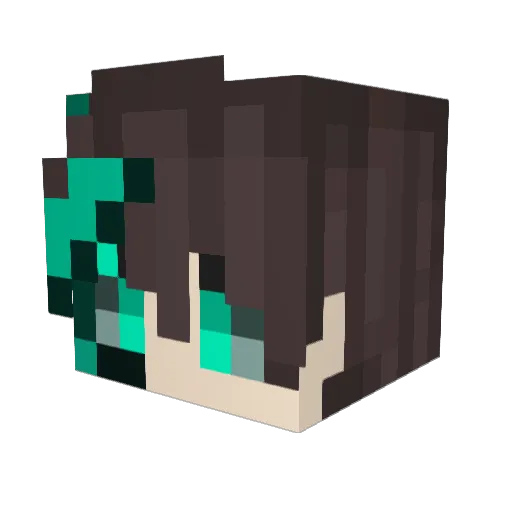 d1ma_one Minecraft avatar head, 3D render