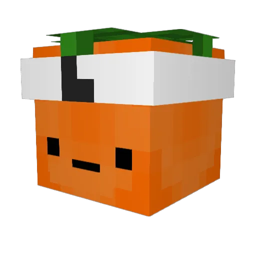 d1n08x Minecraft avatar head, 3D render