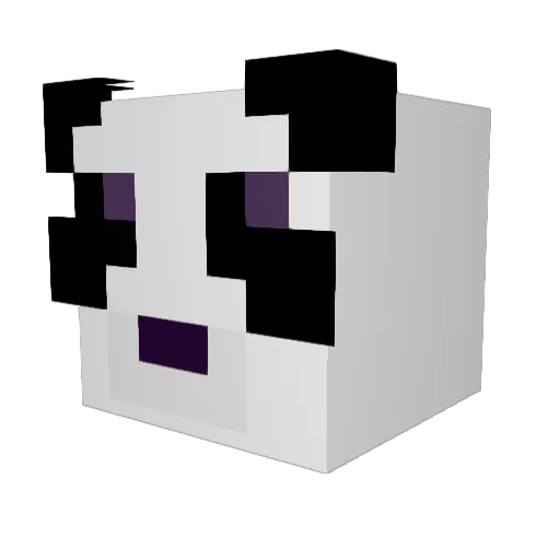 d1nce Minecraft avatar head, 3D render