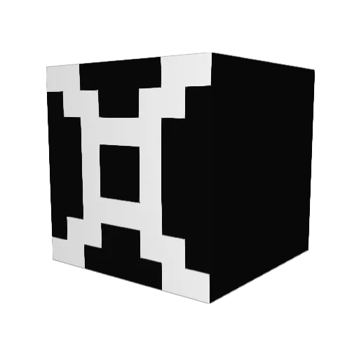 d1splacement Minecraft avatar head, 3D render