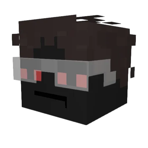 d1zzenI91 Minecraft avatar head, 3D render