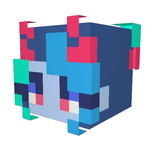 d1zzyf1zz Minecraft avatar head, 3D render