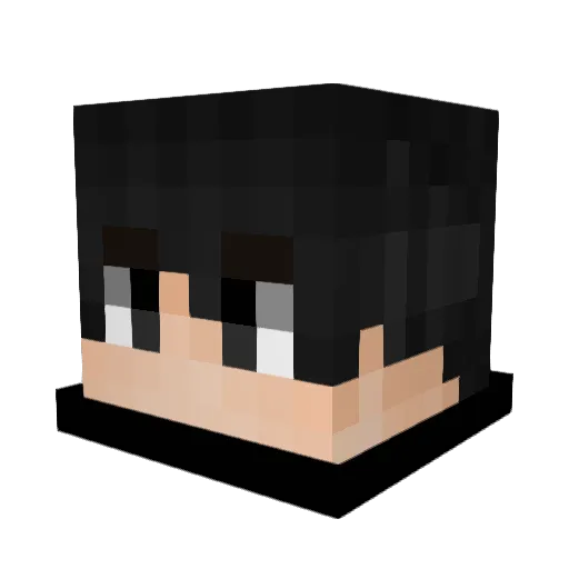 d1zzyxw Minecraft avatar head, 3D render