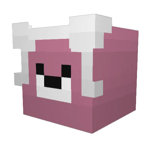 d20love Minecraft avatar head, 3D render
