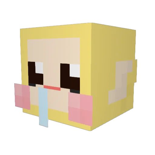 d2go Minecraft avatar head, 3D render