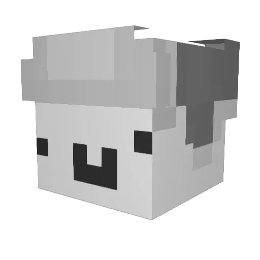 d2si Minecraft avatar head, 3D render