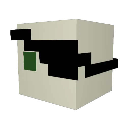 d34d3ye Minecraft avatar head, 3D render