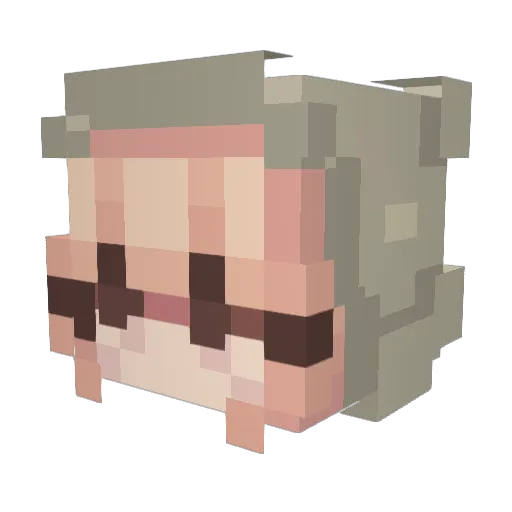d34dbugs Minecraft avatar head, 3D render
