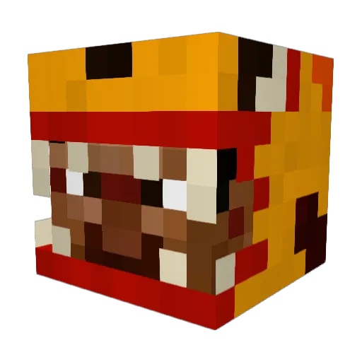 d3ath0 Minecraft avatar head, 3D render
