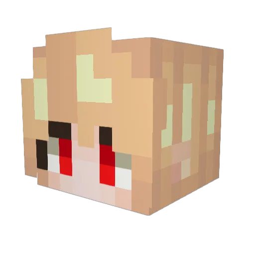 d3athMORTE Minecraft avatar head, 3D render