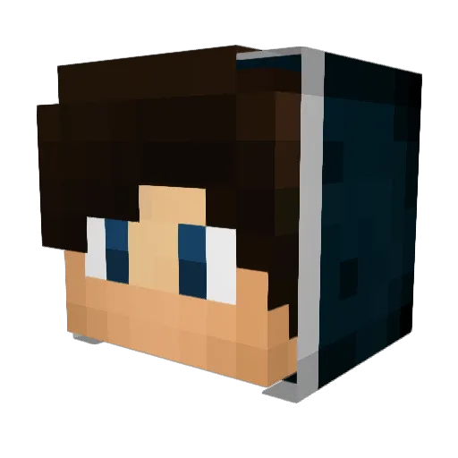 d3athscyth3s Minecraft avatar head, 3D render