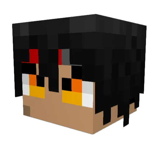 d3code_ Minecraft avatar head, 3D render