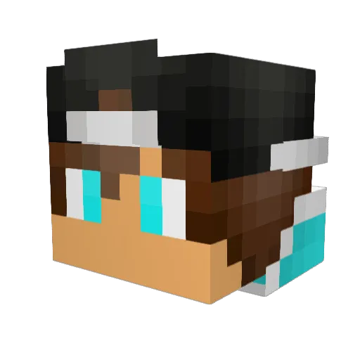 d3eday314 Minecraft avatar head, 3D render