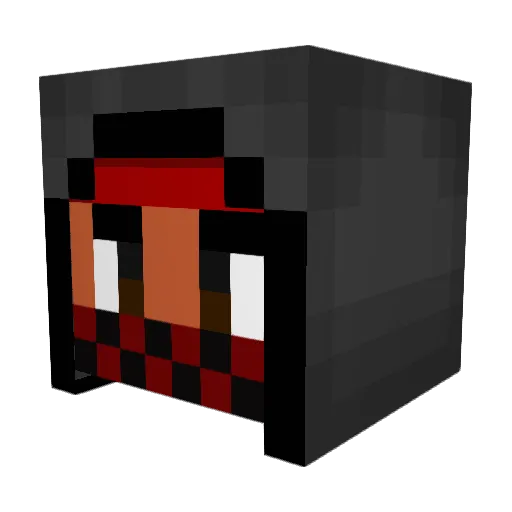 d3jvpk Minecraft avatar head, 3D render
