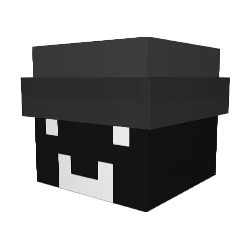 d3l0rr Minecraft avatar head, 3D render