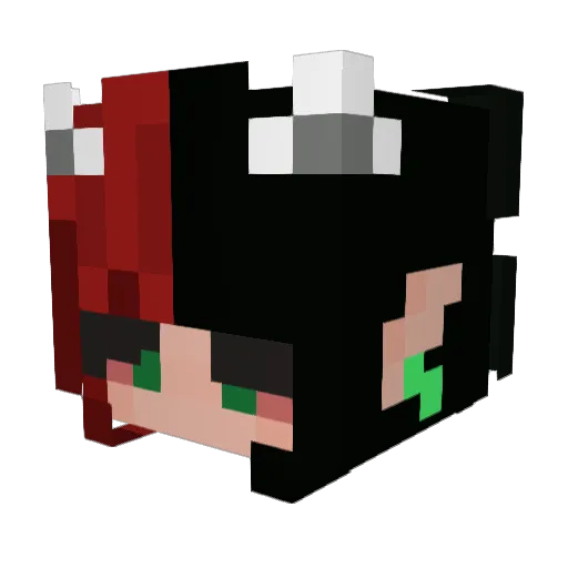 d3m0n4200 Minecraft avatar head, 3D render