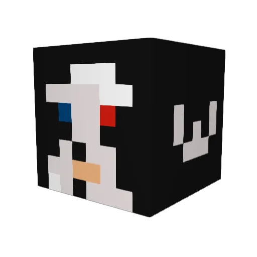 d3nch1ck3n Minecraft avatar head, 3D render