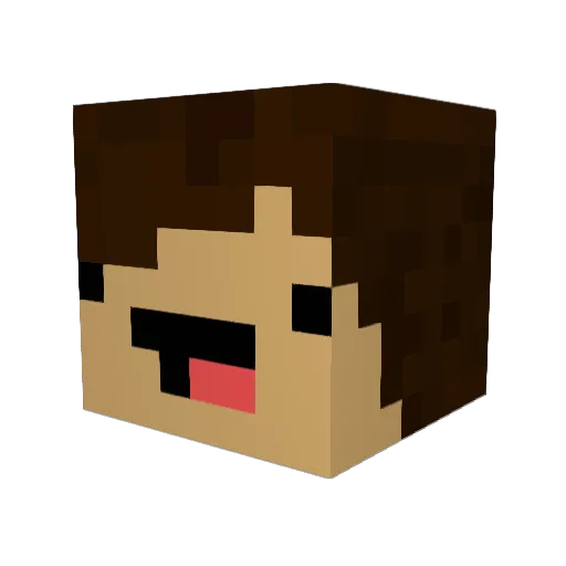 d3nysz Minecraft avatar head, 3D render