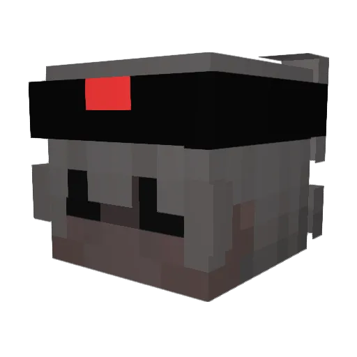 d3ra Minecraft avatar head, 3D render