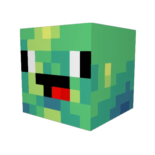 d3rp_tle Minecraft avatar head, 3D render