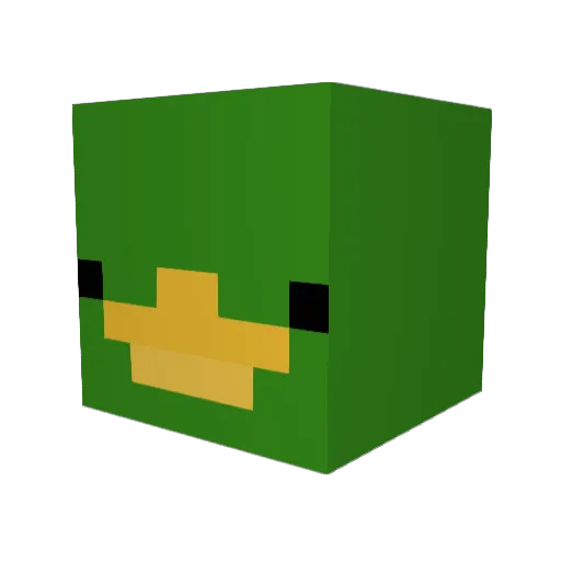 d3rphead21 Minecraft avatar head, 3D render