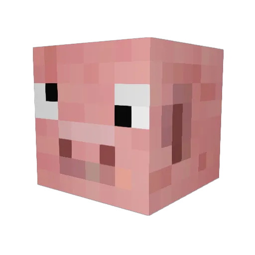 d3rpy_p1g Minecraft avatar head, 3D render