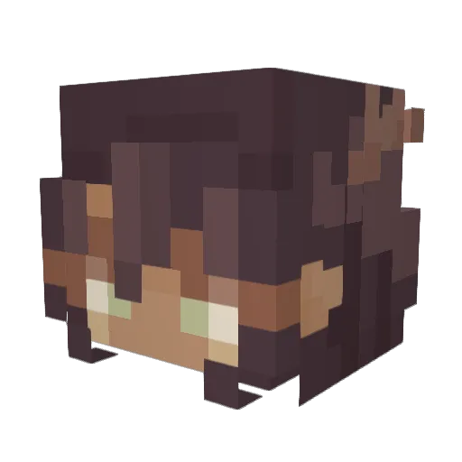 d3s1r3e Minecraft avatar head, 3D render