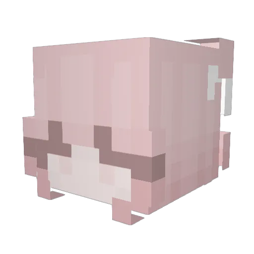 d3spaa Minecraft avatar head, 3D render