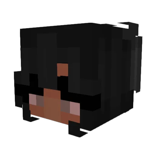 d3ssie Minecraft avatar head, 3D render