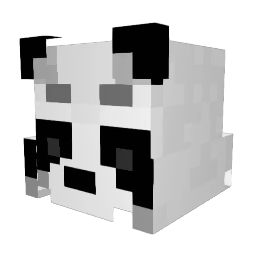 d4ba Minecraft avatar head, 3D render