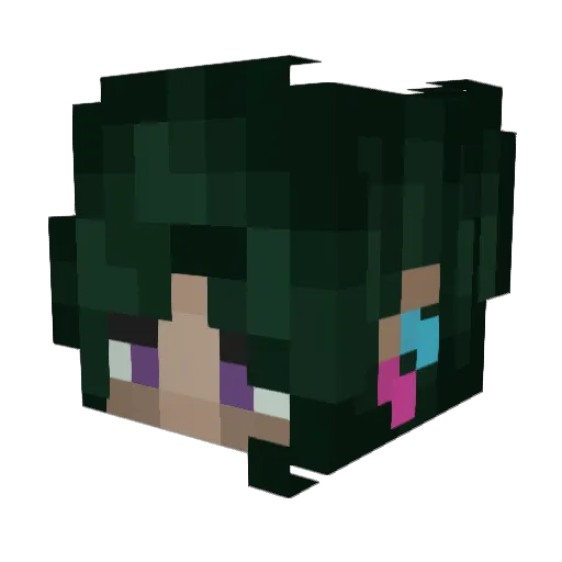 d4ffo Minecraft avatar head, 3D render