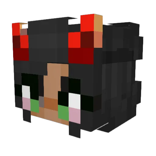 d4ine Minecraft avatar head, 3D render