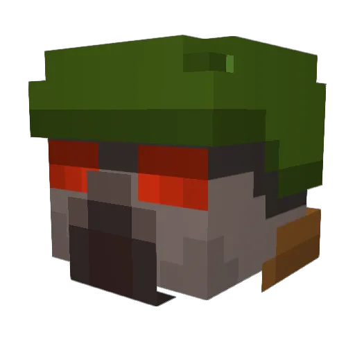 d4nygg Minecraft avatar head, 3D render