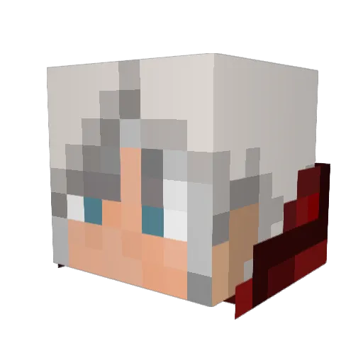 d4rk_6666 Minecraft avatar head, 3D render