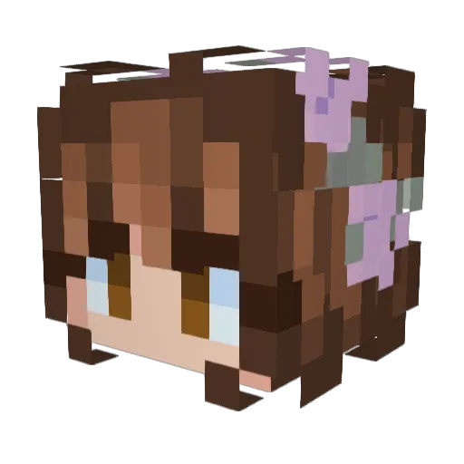 d4rla Minecraft avatar head, 3D render