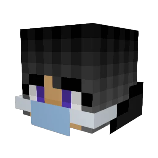 d4s4n Minecraft avatar head, 3D render