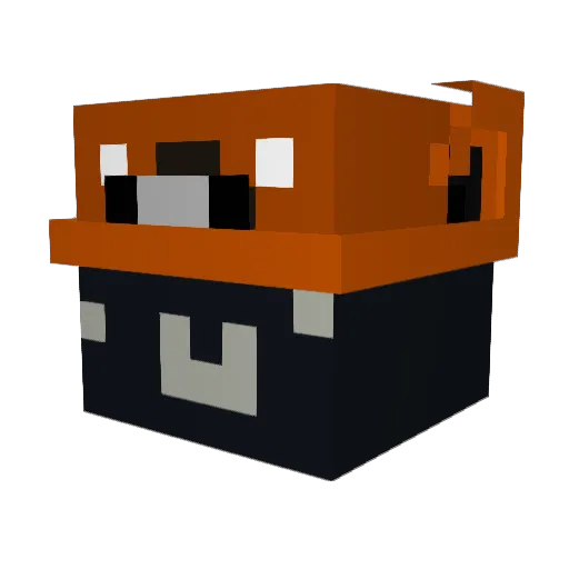 d4sak Minecraft avatar head, 3D render
