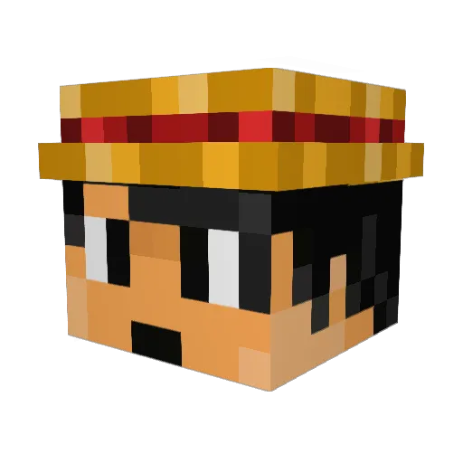 d4t0m3k Minecraft avatar head, 3D render
