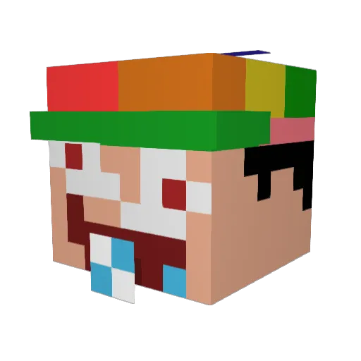 d4vvy1 Minecraft avatar head, 3D render