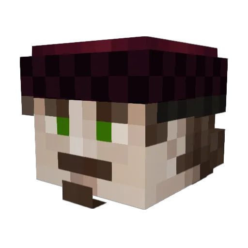 d5rs Minecraft avatar head, 3D render
