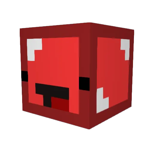 d6rp Minecraft avatar head, 3D render