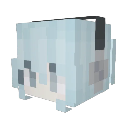 d6vz Minecraft avatar head, 3D render