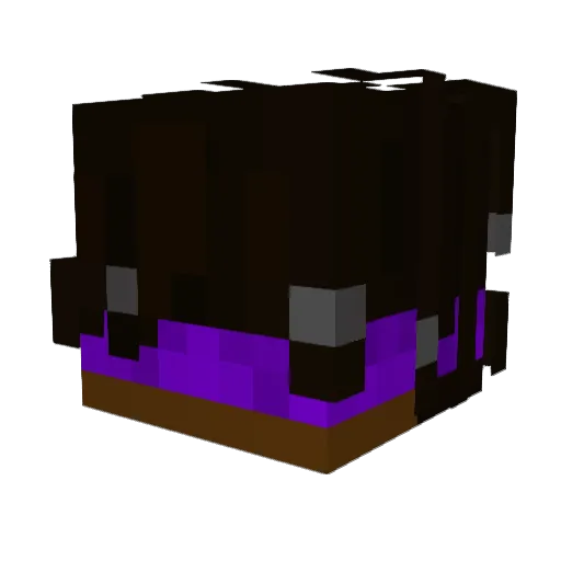 d7ne Minecraft avatar head, 3D render