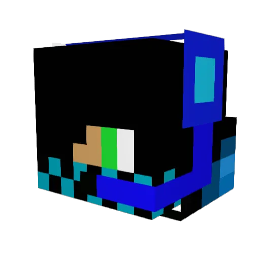 d7oo_ Minecraft avatar head, 3D render
