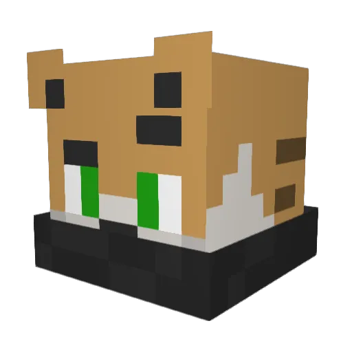 d7ym55 Minecraft avatar head, 3D render